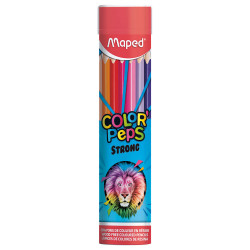 Maped Colored Pencils Round Metal, 12 Pieces