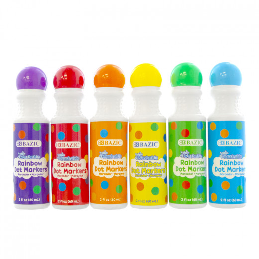 BAZIC Washable Dot Marker,Assorted, 1 Piece