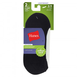 Hanes Women's Comfort Soft Liners, Black, L