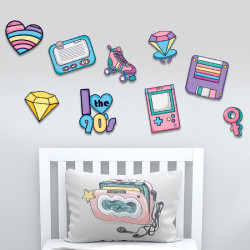 90S Hits Wooden Wall Set