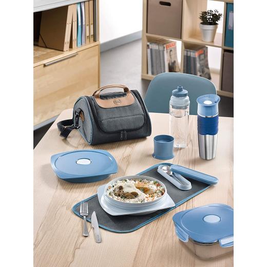 Maped Lunch Plate for Adult Blue 900ml