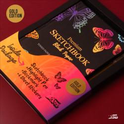 Mofkera Sketchbook Black Paper Premium (Gold Edition)