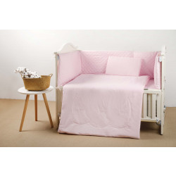 Pupa Bed Linen Set 60 cm 4 Pieces - Pink