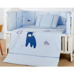 Pupa Bed Linen Set, 60 cm, 4 Pieces - Blue