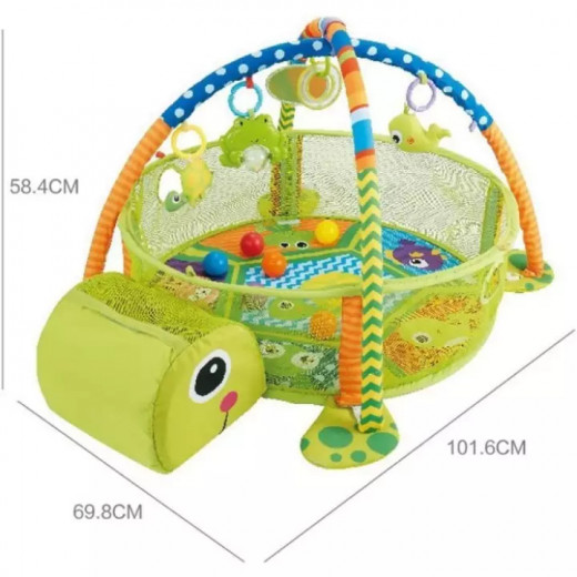 Konig Tortoise 3-In-1 Lightup Play Gym & Ball Pit