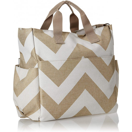 RYCO Sorrento Maternity Bag - Cream & White