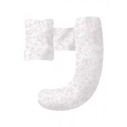 Ryco Multi-Position Pregnancy Pillow - Pink & White