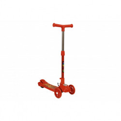 Scooter With two Front Wheels and One Back Wheel, Red