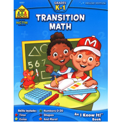 School Zone - Transition Math Grades K-1 Workbook