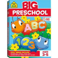 School Zone Book: Big Alphabet Preschool Workbook