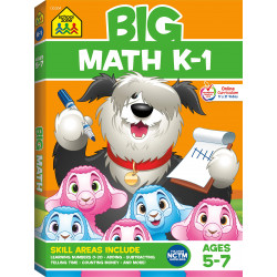 School Zone Book: Big Math K-1 Workbook