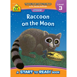 School Zone Book:Raccoon on the Moon - Level 3 Start to Read!® Book