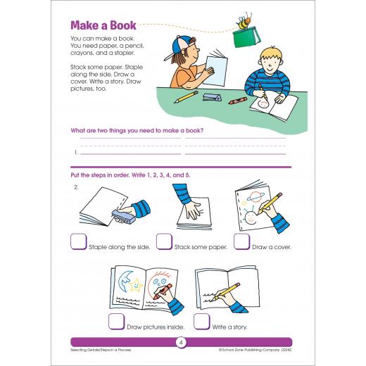 School Zone Book: Reading Activities Grades 2-3 Workbook