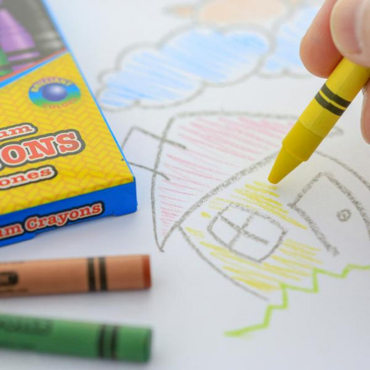 Bazic 8 Color Premium Jumbo Crayons