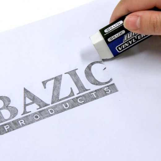 Bazic Jumbo Vinyl Eraser (4/Pack)