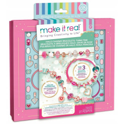 Make It Real Halo Charms Bracelets Think Pink Creative Set Jewellery