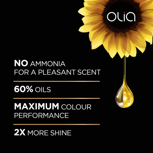 Garnier Olia No Ammonia Permanent Brilliant Color Oil-Rich Permanent Hair Color 4.15 Iced chocolate