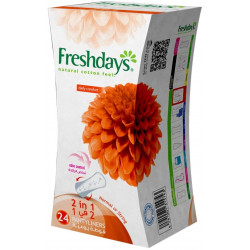 Freshdays Normal 2 in 1 Panty Liners, 24 Counts