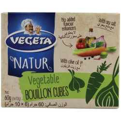 Vegeta Natur Vegetable Bouillon Cubes Seasoning, 60 Gram