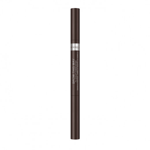 Rimmel London Brow This Way 2in1 Filler Dark Brown, 3