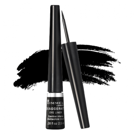 Rimmel Eyes Design Liquid Eyeliner 001,Black, 2.5 ml