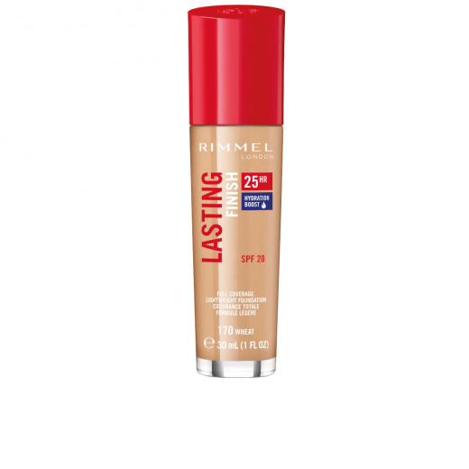 Rimmel London Lasting Finish 25hr Foundation With Hydration Boost, 170