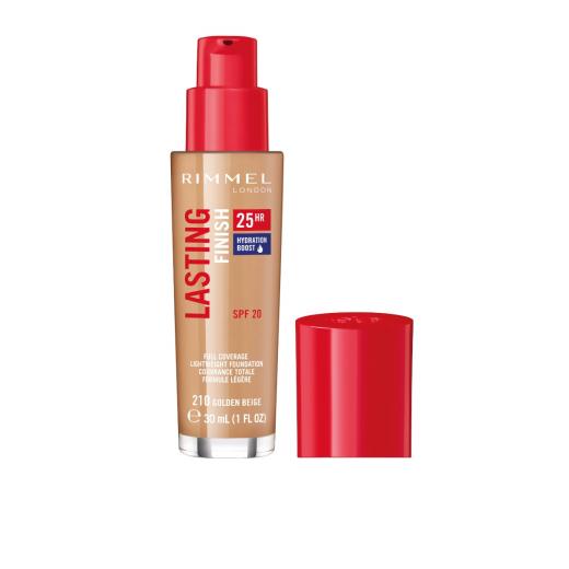 Rimmel London Lasting Finish 25hr Foundation With Hydration Boost, 210