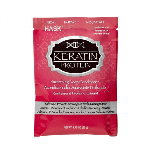 Hask Keratin Protein Smoothing Deep Conditioning, Treatment Packet 50 Gr