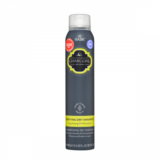 Hask Charcoal With Citrus Purifying Dry Shampoo, 184 gr