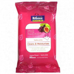 Higeen Antibacterial Wipes 15, Pink Recharge