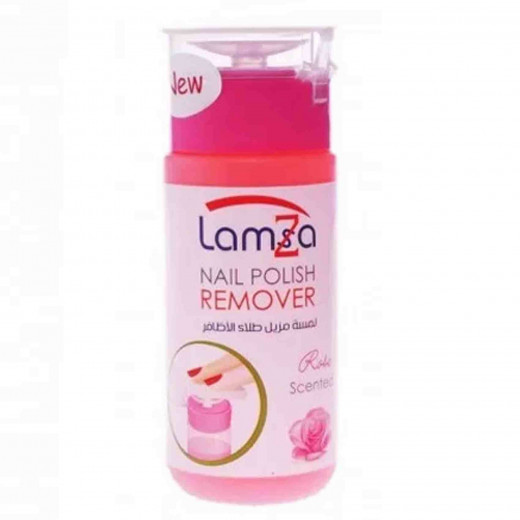 Lamsza Nail Polish Remover - Rose With Pump, 100ml