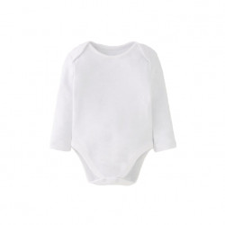 Long Sleeves Bodysuit, White, 18-24 Months