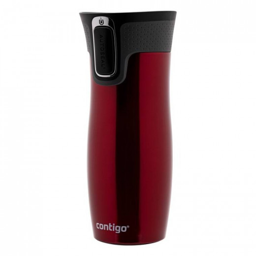 Contigo Autoseal West Loop Vacuum Insulated Stainless Steel Travel Mug 470 Ml, Red