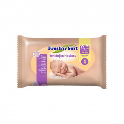 Fresh'n Soft Water Wipes Newborn Wet Towels, 40 Wipes