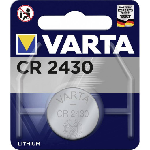 Varta 1x CR2430 Lithium Battery 3V 280mAh VARTA-CR2430