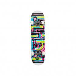 Blind Logo Glitch White Complete Skateboard, Size 7.25 Inches