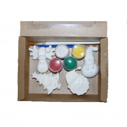 Little Hands Gypsum Coloring Kit, Christmas