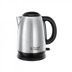 Russell Hobbs Stainless Steel Kettle, 1.7 Liter, Black Color