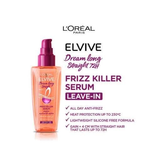 L'Oreal Paris Elvive Dream Long Straight Frizz Killer Serum Orange, 100ml