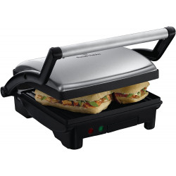 Russell Hobbs 3-in-1 Panini Press, Grill and Griddle 17888, Stainless Steel,1.5L