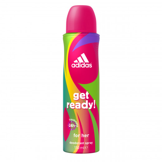 Adidas Perfumed Deodorant Spray For Women, Get Ready , 150 Ml