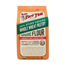 Bob's Red Mill, Organic Pastry Flour, Whole Wheat, 2.270kg