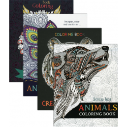 Bazic Animal Coloring Book, 1 Book