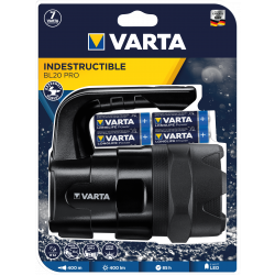 Varta Flashlight Black Indestructib.BL20Pro, 150mm