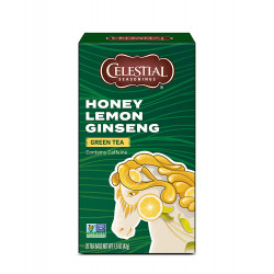 Celestial Honey Lemon Ginseng Green Tea, 42gram