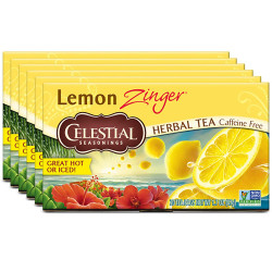 Celestial Lemon Zinger Tea Caffeine Free, 47gram