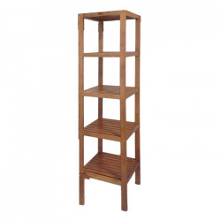 Nova Home Fend Rack Unit, Bamboo, 5 Shelves, Brown Color