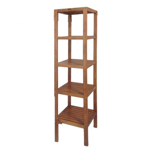 Nova Home Fend Rack Unit, Bamboo, 5 Shelves, Brown Color