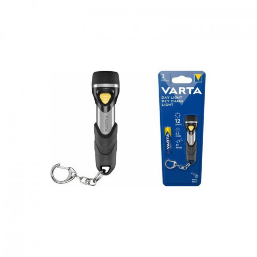 Varta Day Light Key Chain LED, Black & Silver
