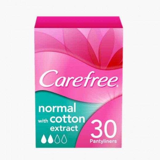 Carefree Panty Liner Normal With Cotton Extract Pack of 30